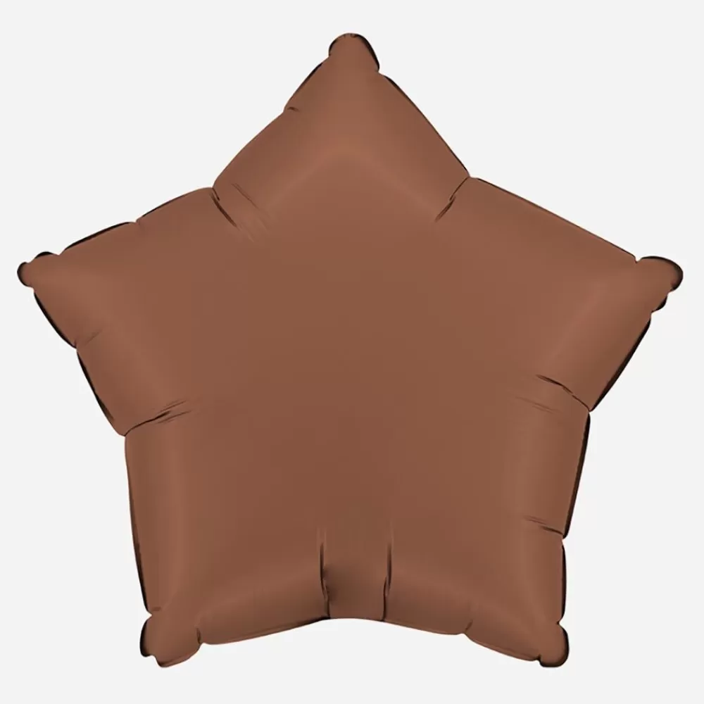 Flash Sale Satin Chocolate Star Balloon Shaped Helium Balloons