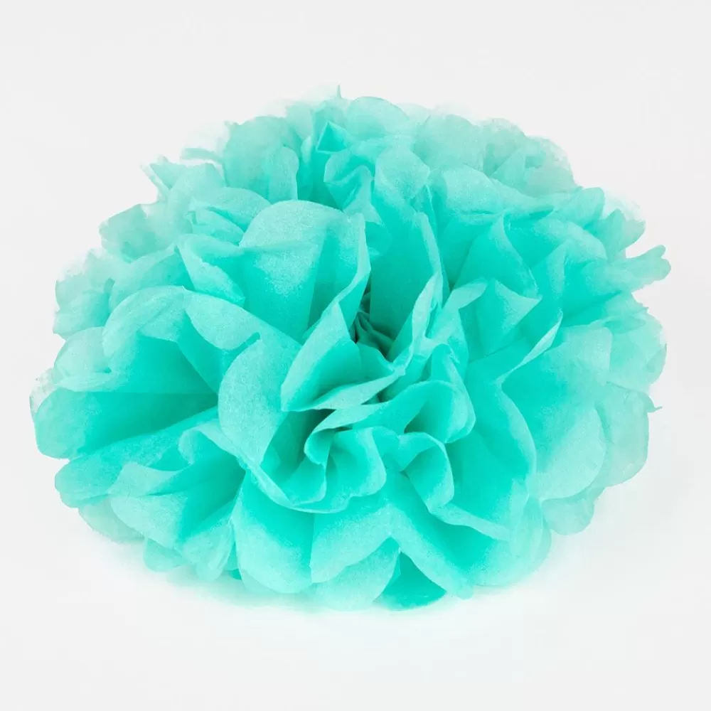 Best Sale Satin Pompom - Aqua Paper Lanterns & Suspensions