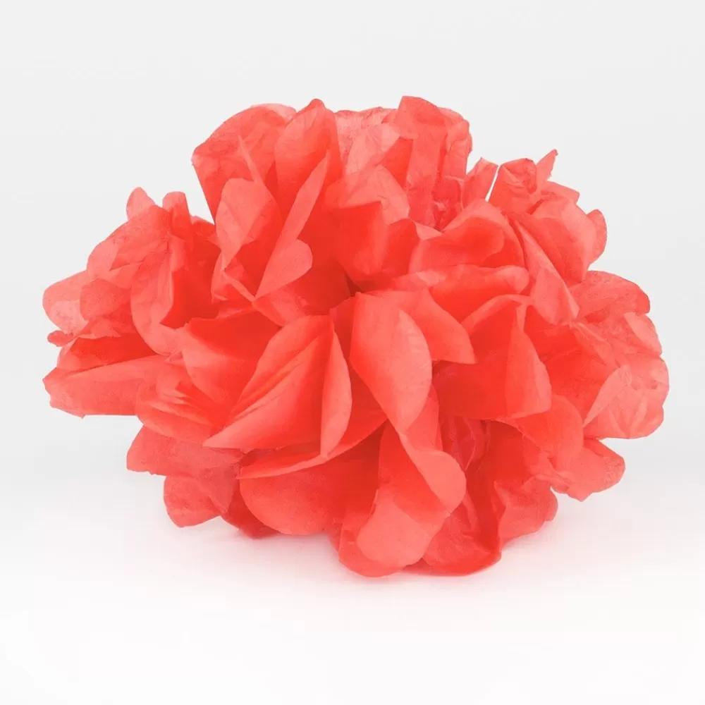 Cheap Satin Pompom - Coral Paper Lanterns & Suspensions