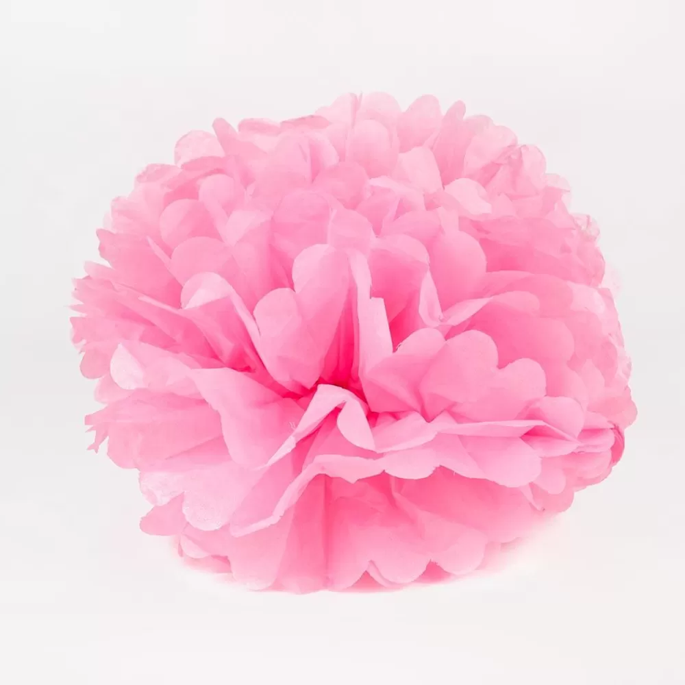 New Satin Pompom - Pink Paper Lanterns & Suspensions