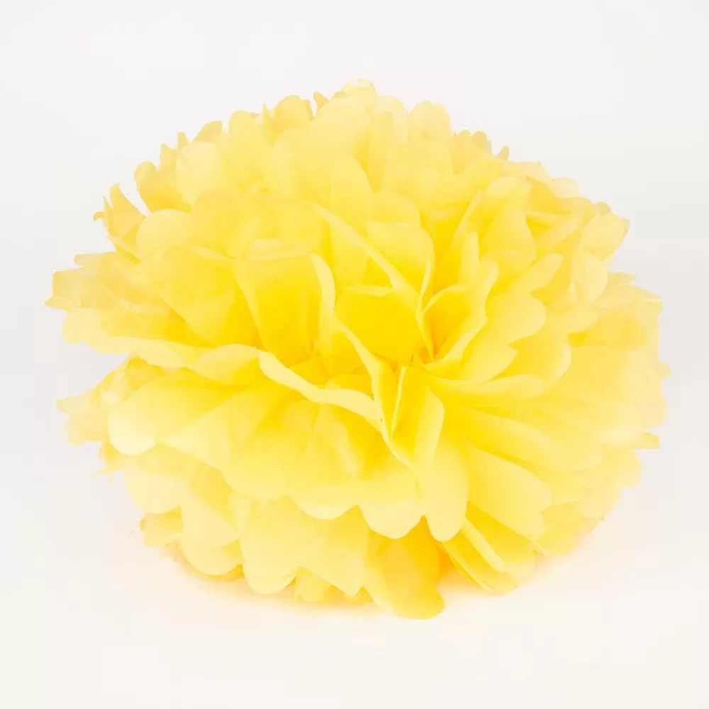 Flash Sale Satin Pompom - Yellow Paper Lanterns & Suspensions