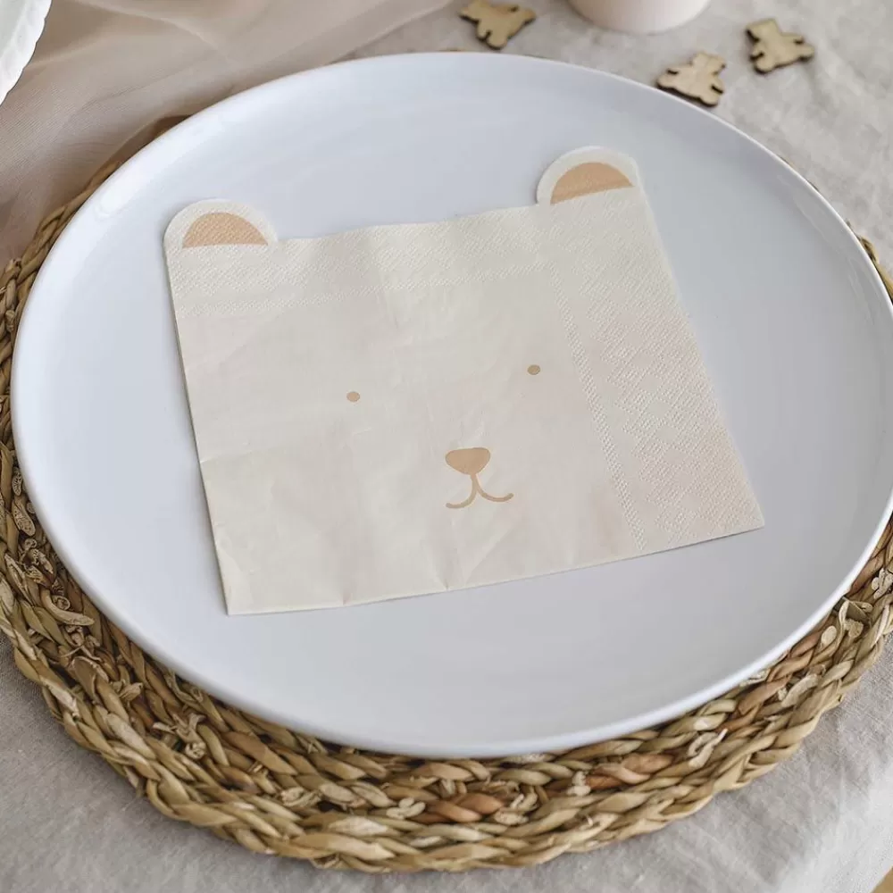 Outlet Serviettes En Papier : 16 Serviettes Ourson Napkins