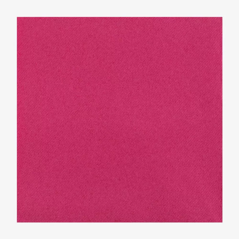 Online Serviettes En Papier : 20 Serviettes Fuchsia Napkins