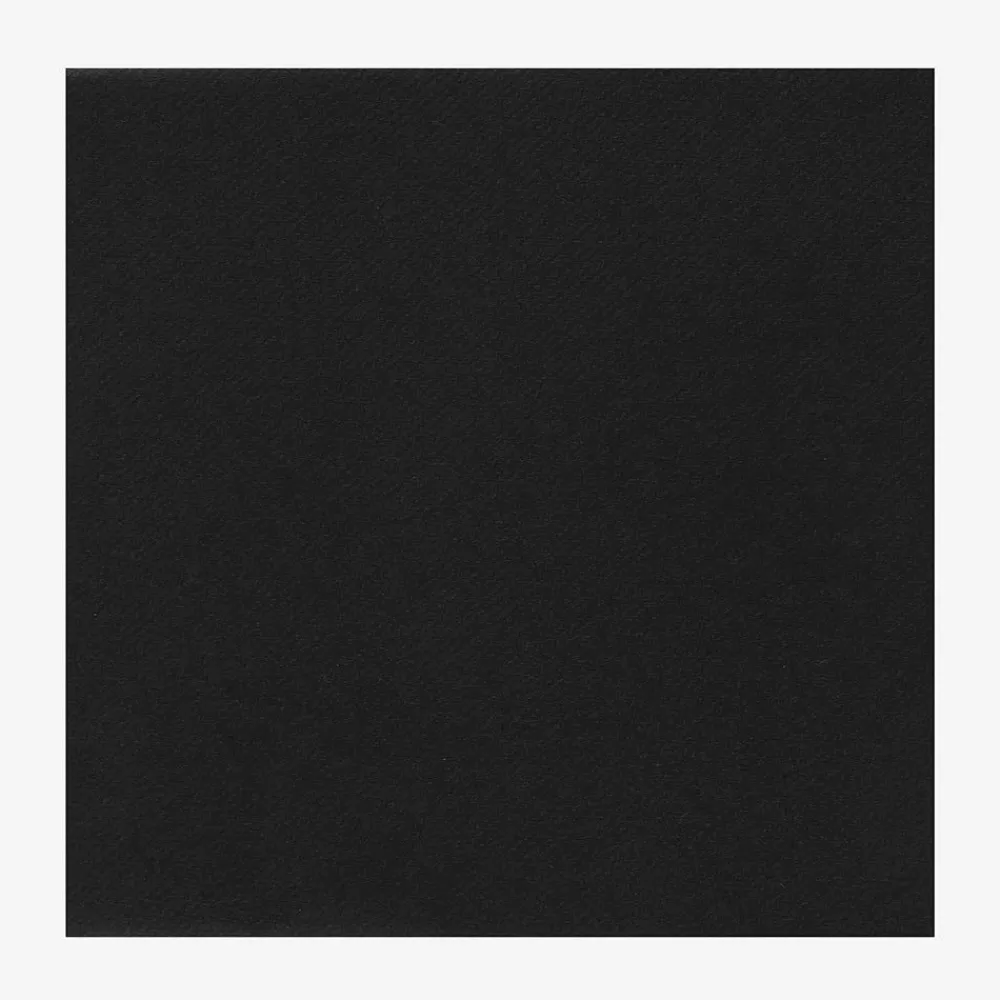 Discount Serviettes En Papier : 20 Serviettes Noires Napkins