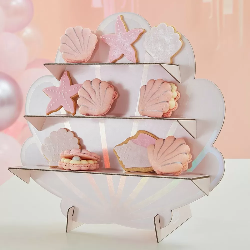 Flash Sale Shell Cake Display Dishes & Centerpieces