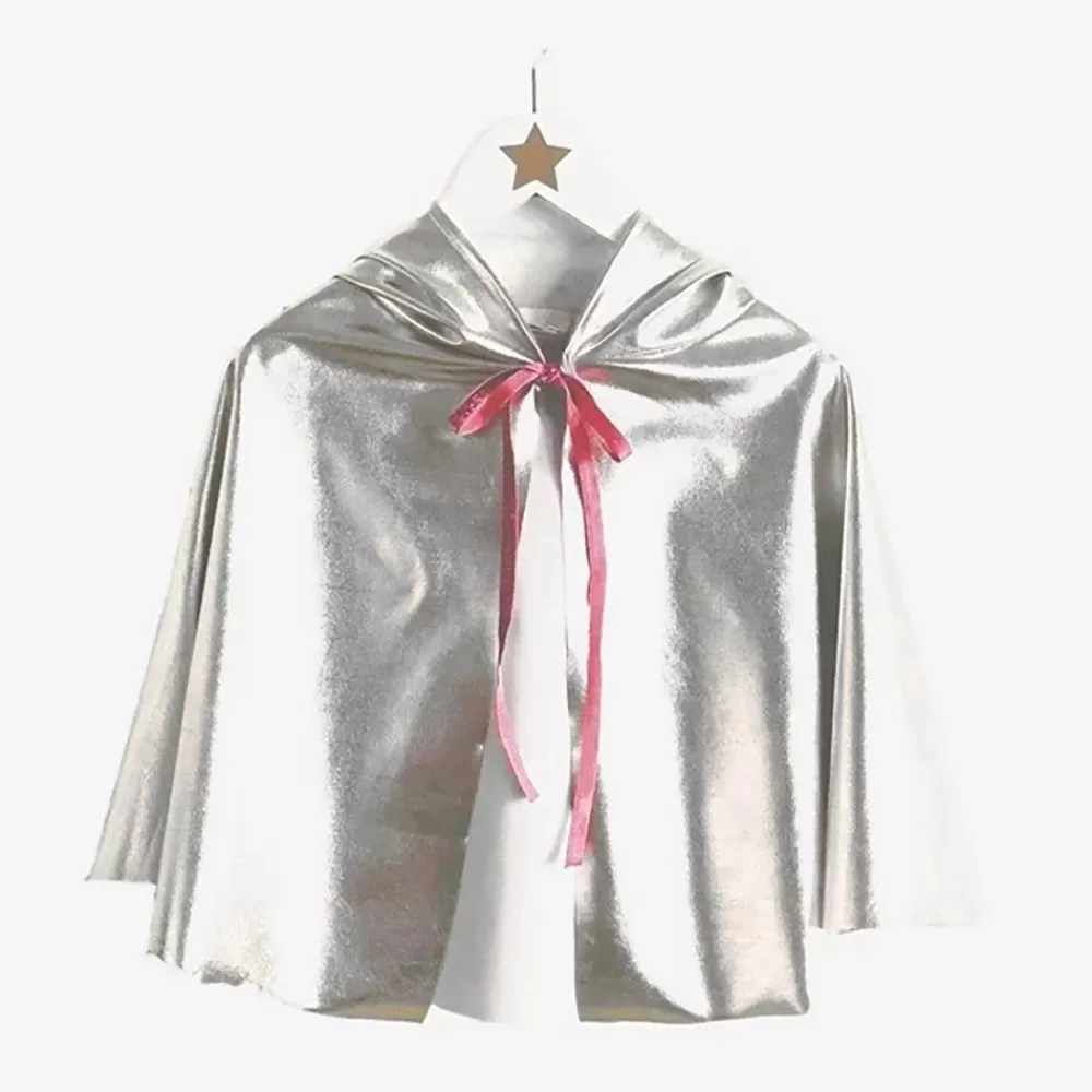 Cheap Short Silver Cape Costumes