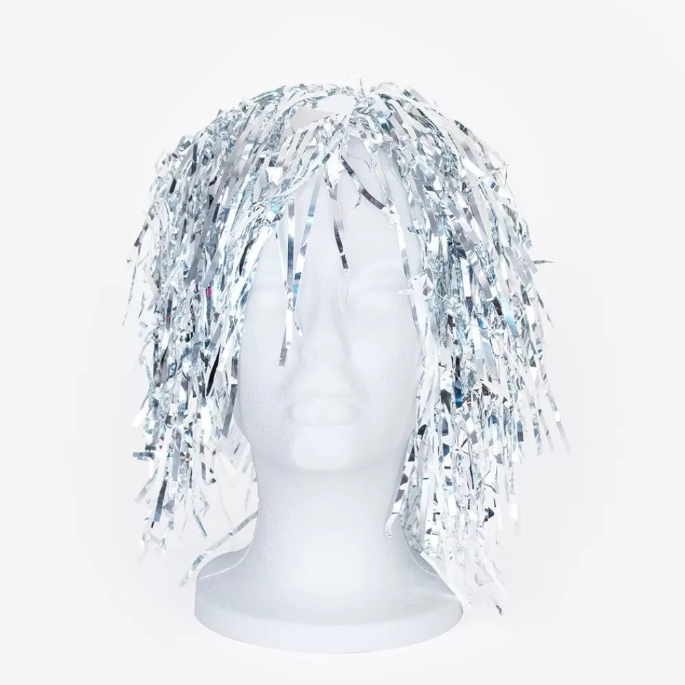 Discount Silver Mylar Wig Accessories