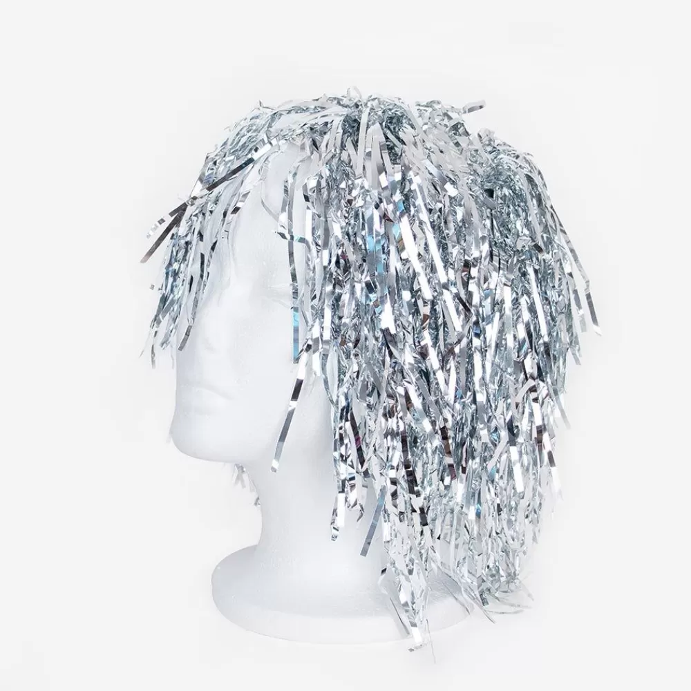 Discount Silver Mylar Wig Accessories