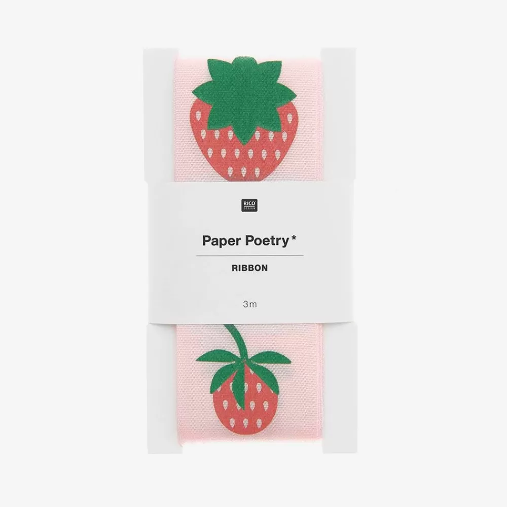 Cheap Strawberry Ribbon Gift Tags