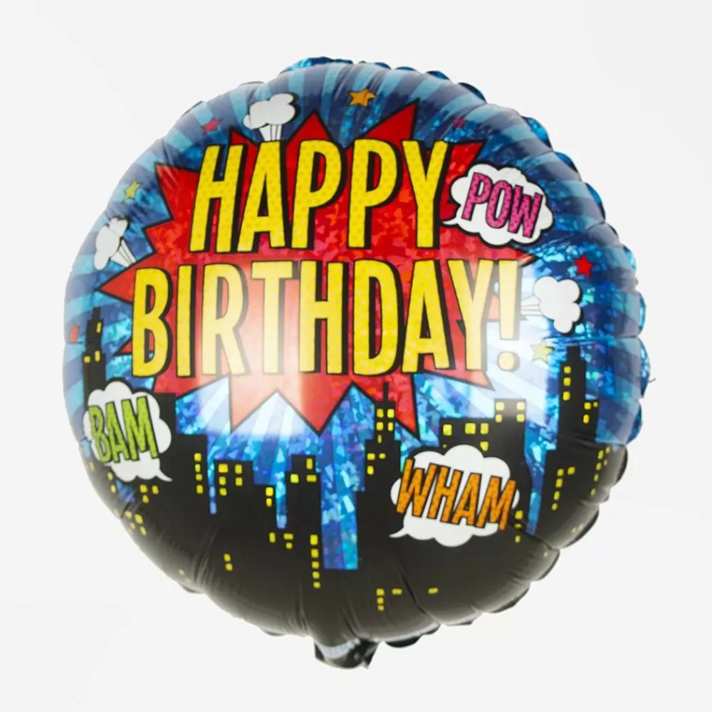 Clearance Superhero Birthday Balloon Shaped Helium Balloons