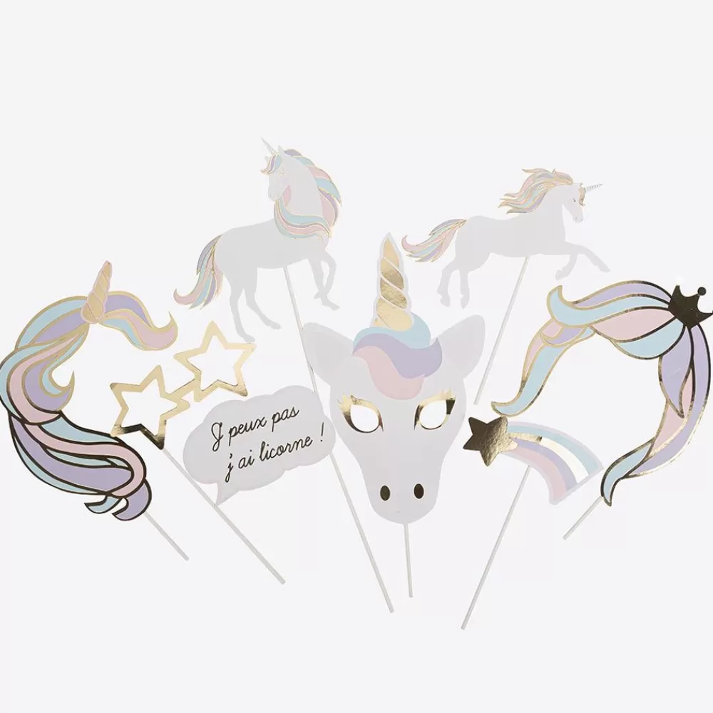 Cheap Unicorn Photobooth Kit Photobooth