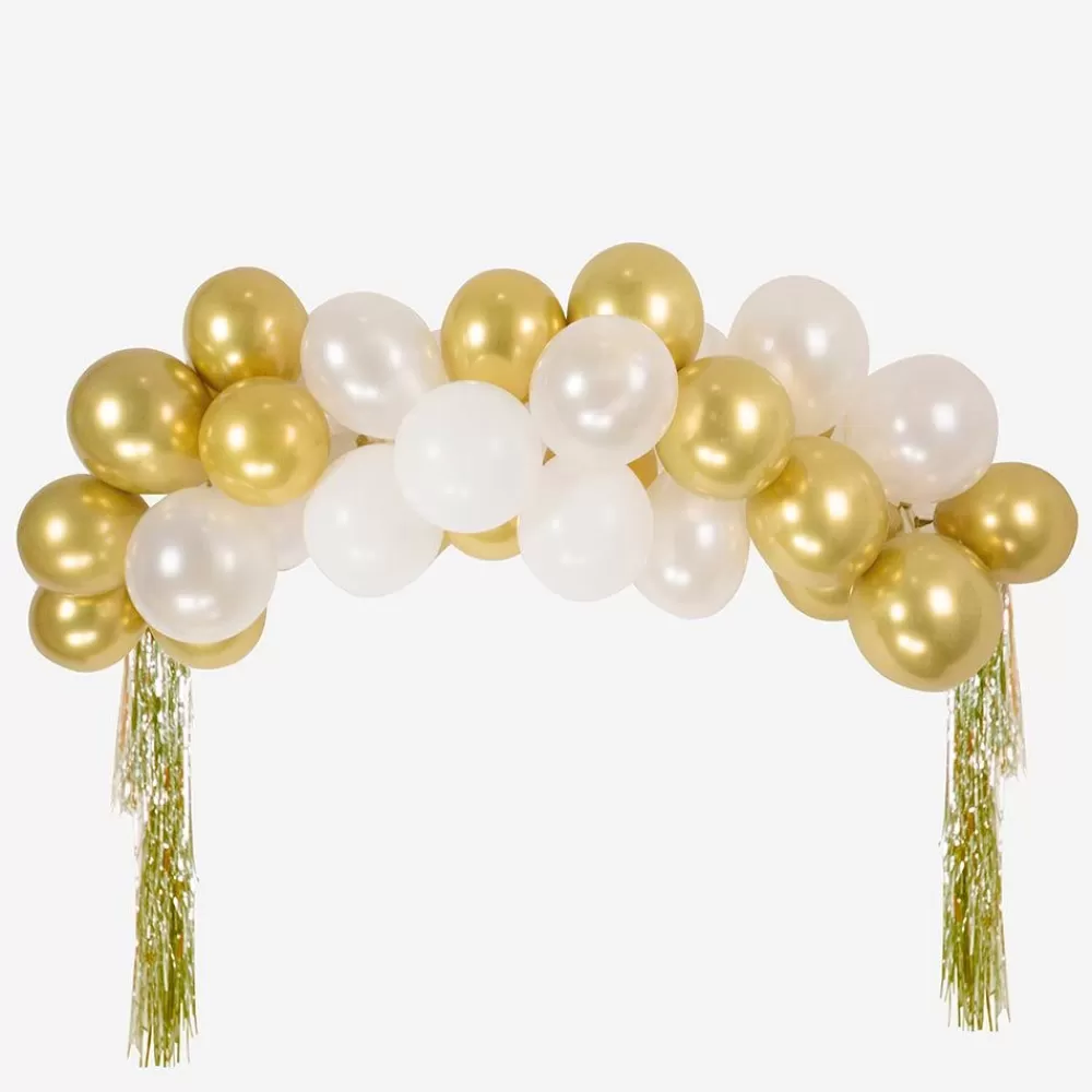 Clearance White And Gold Balloon Arch Balloon Arch