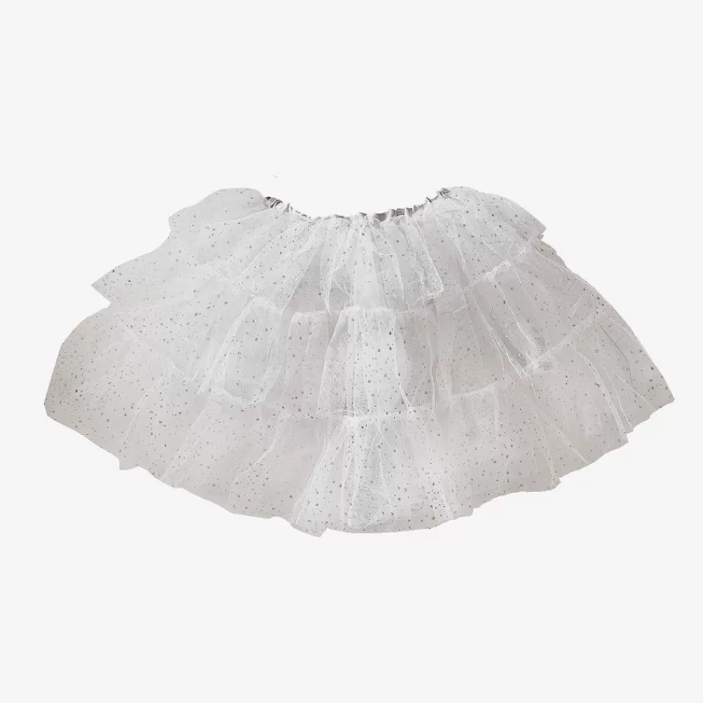 Hot White And Silver Tulle Tutu Costumes