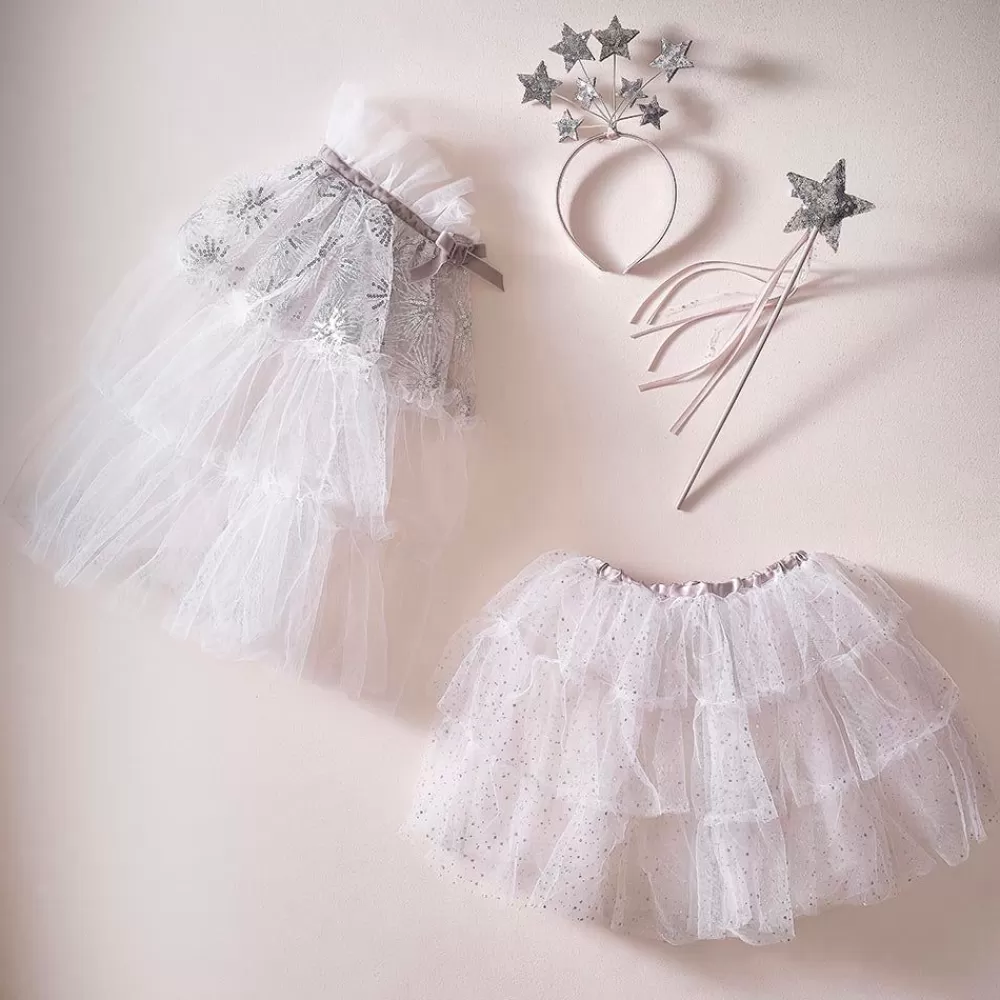 Hot White And Silver Tulle Tutu Costumes