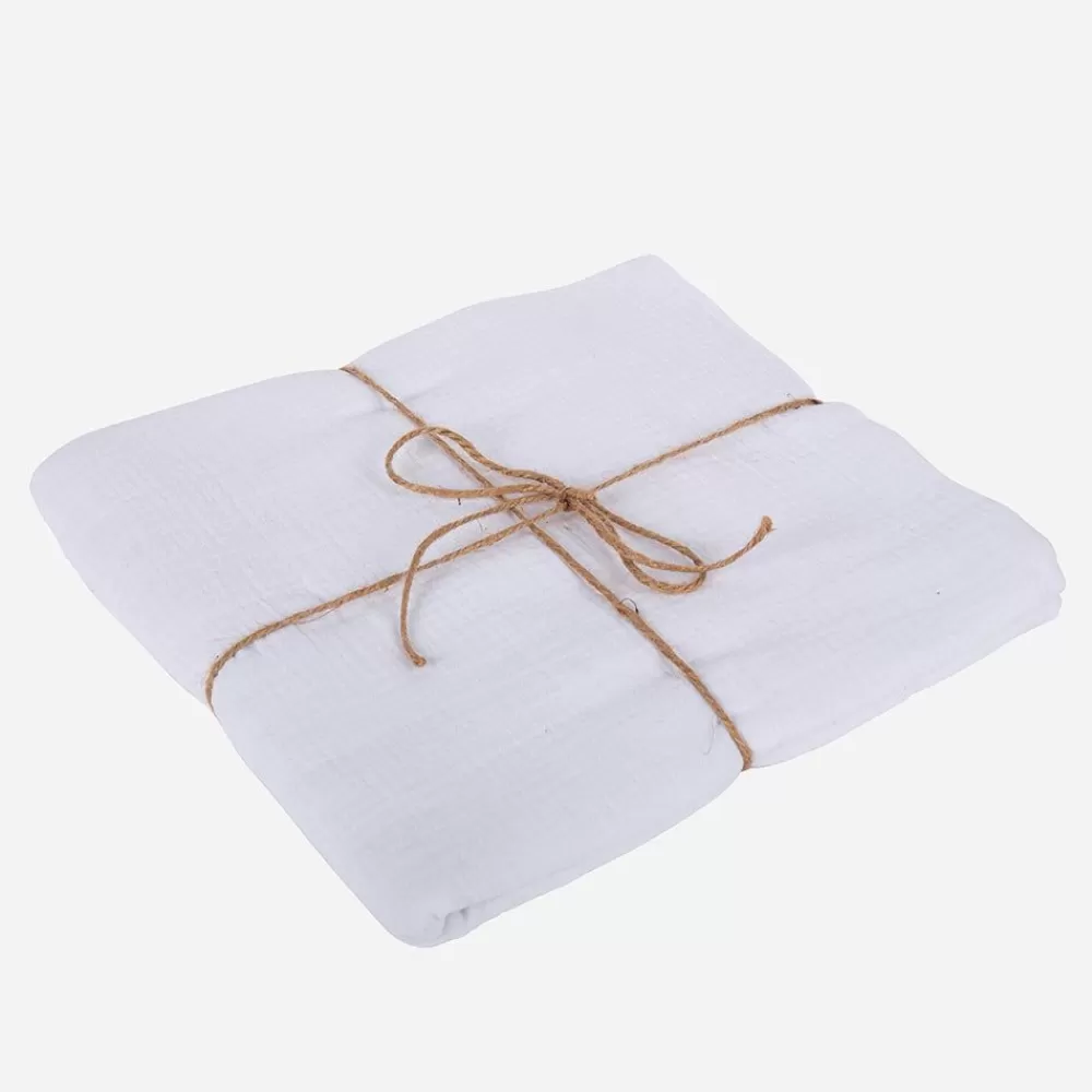 Clearance White Cotton Gauze Tablecloth Tablecloths & Table Runners