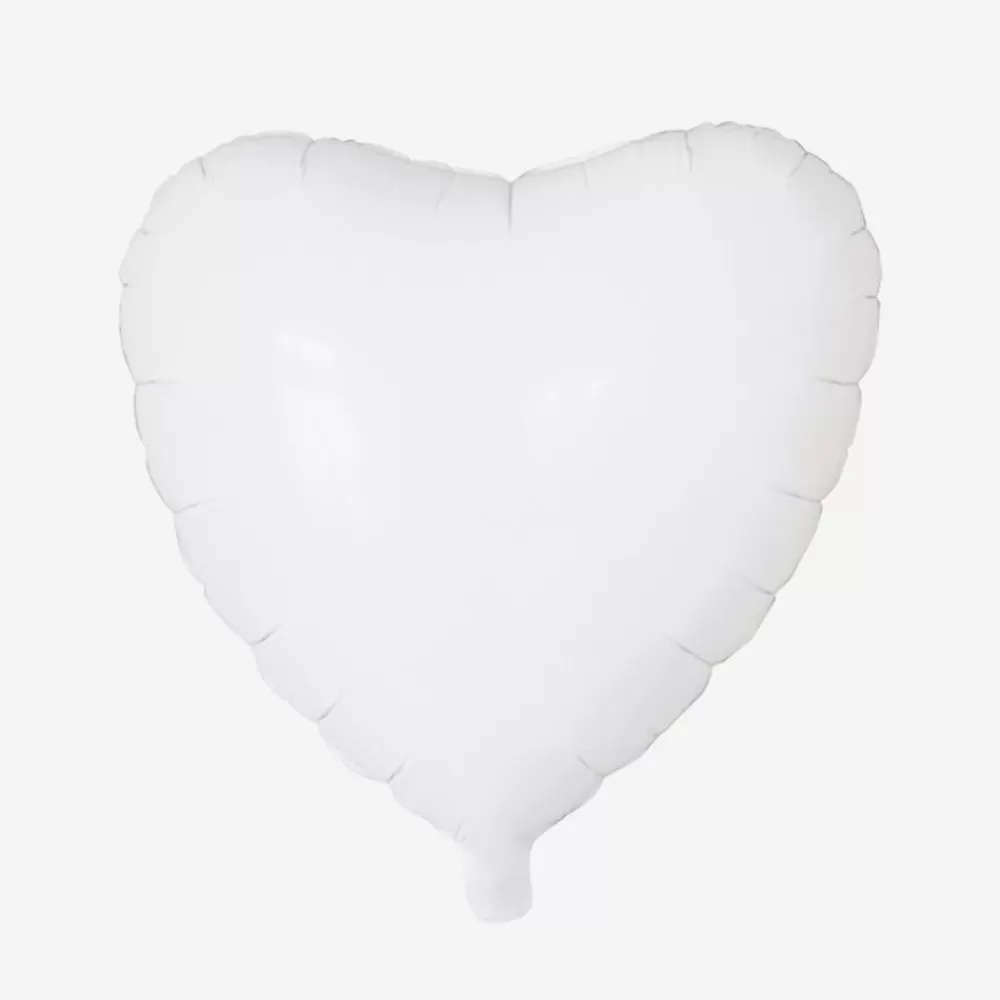 Flash Sale White Heart Helium Balloon Shaped Helium Balloons