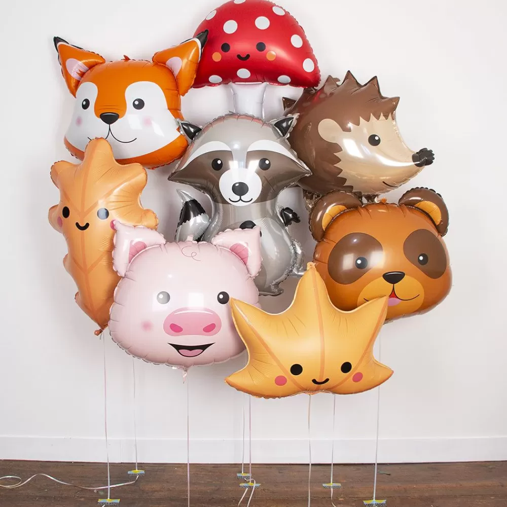 Clearance Wood Raccoon Balloon Shaped Helium Balloons