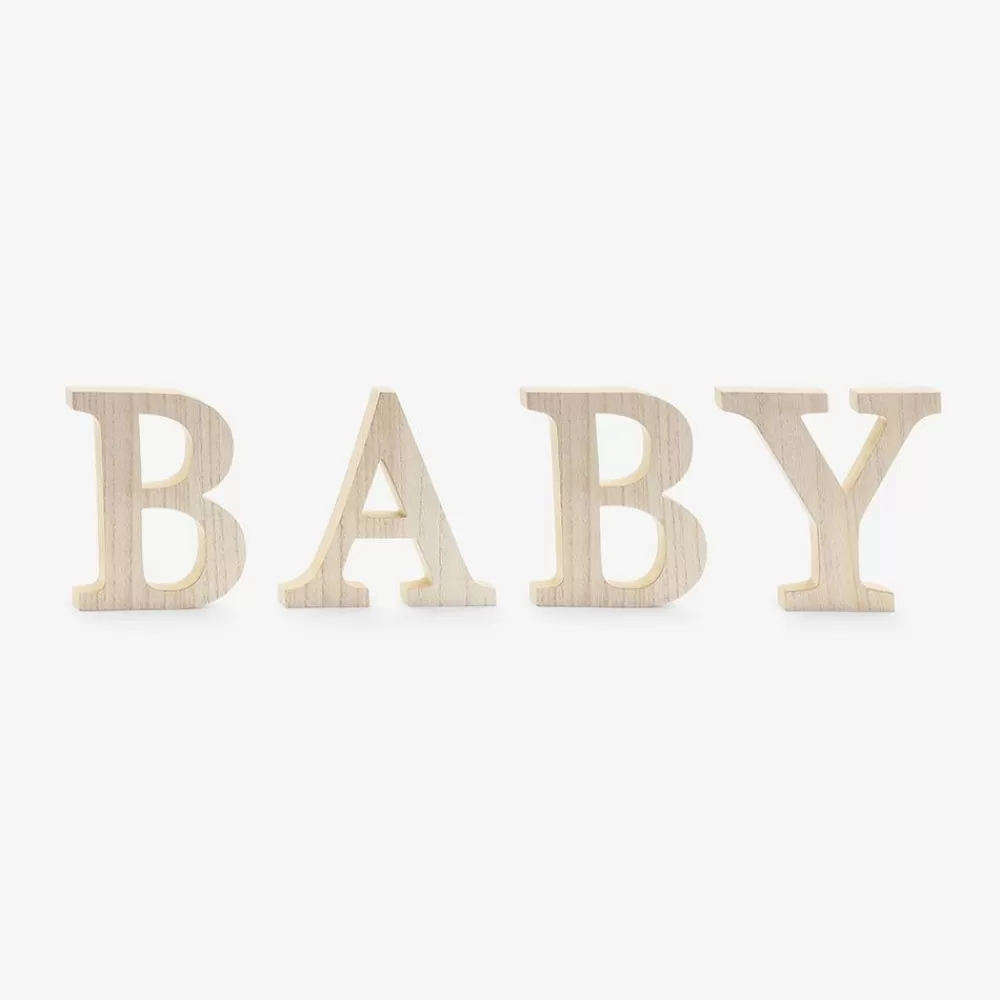 Clearance Wooden Baby Letters Dishes & Centerpieces