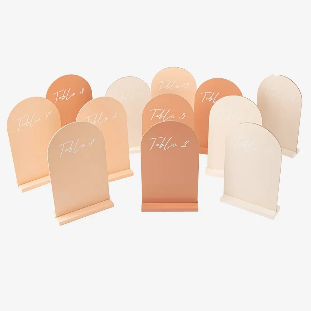 Hot Wooden Blush Wedding Table Brand (12) Place Marks