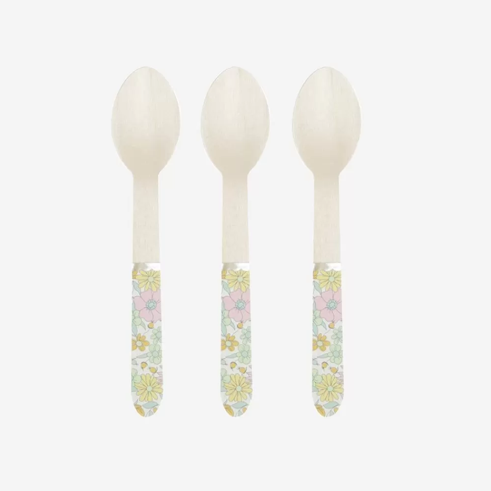 Flash Sale Wooden Cutlery: 8 Small Liberty Spoons Covered