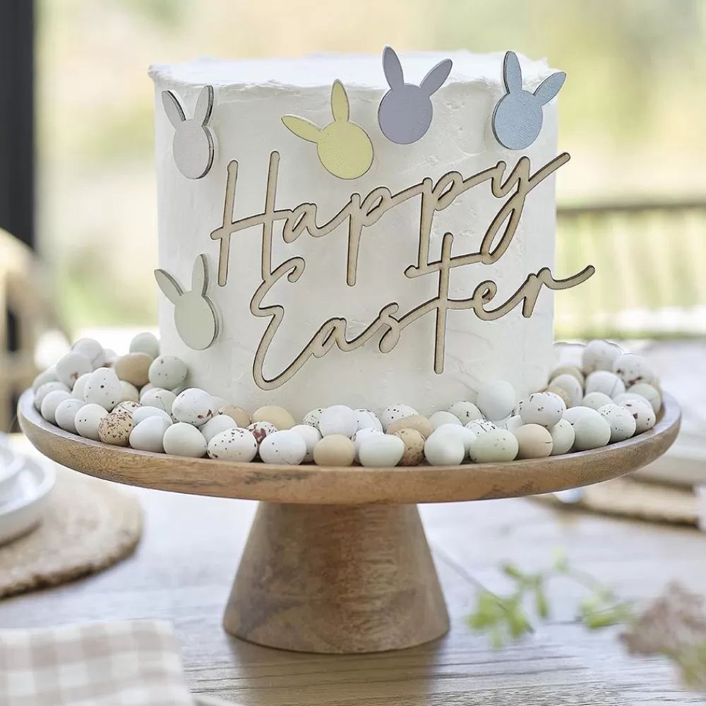 Cheap Wooden Easter Cake Toppers Happy Easter Cake Toppers