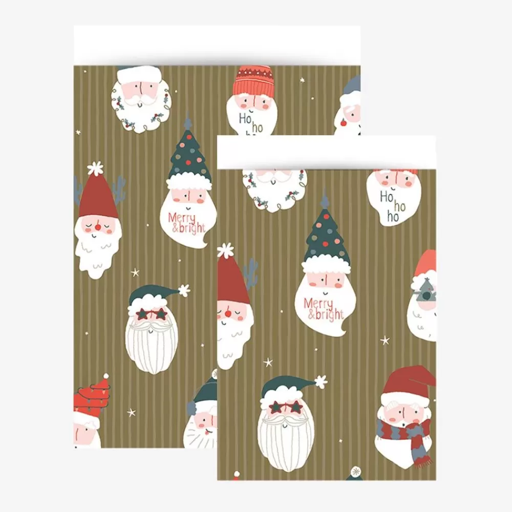 Flash Sale Xx-Christmas - 1 Santa Claus Paper Bag Gift Bags