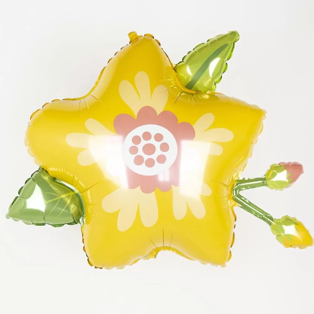 Shop Yellow Flower Balloon Shaped Helium Balloons