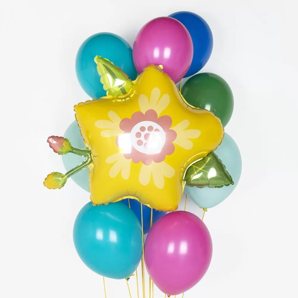 Shop Yellow Flower Balloon Shaped Helium Balloons