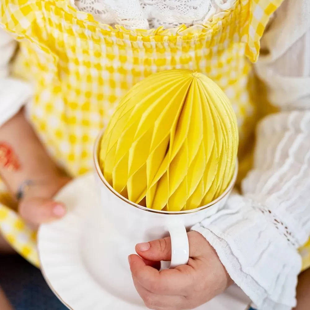 Sale Yellow Honeycomb Egg Paper Lanterns & Suspensions